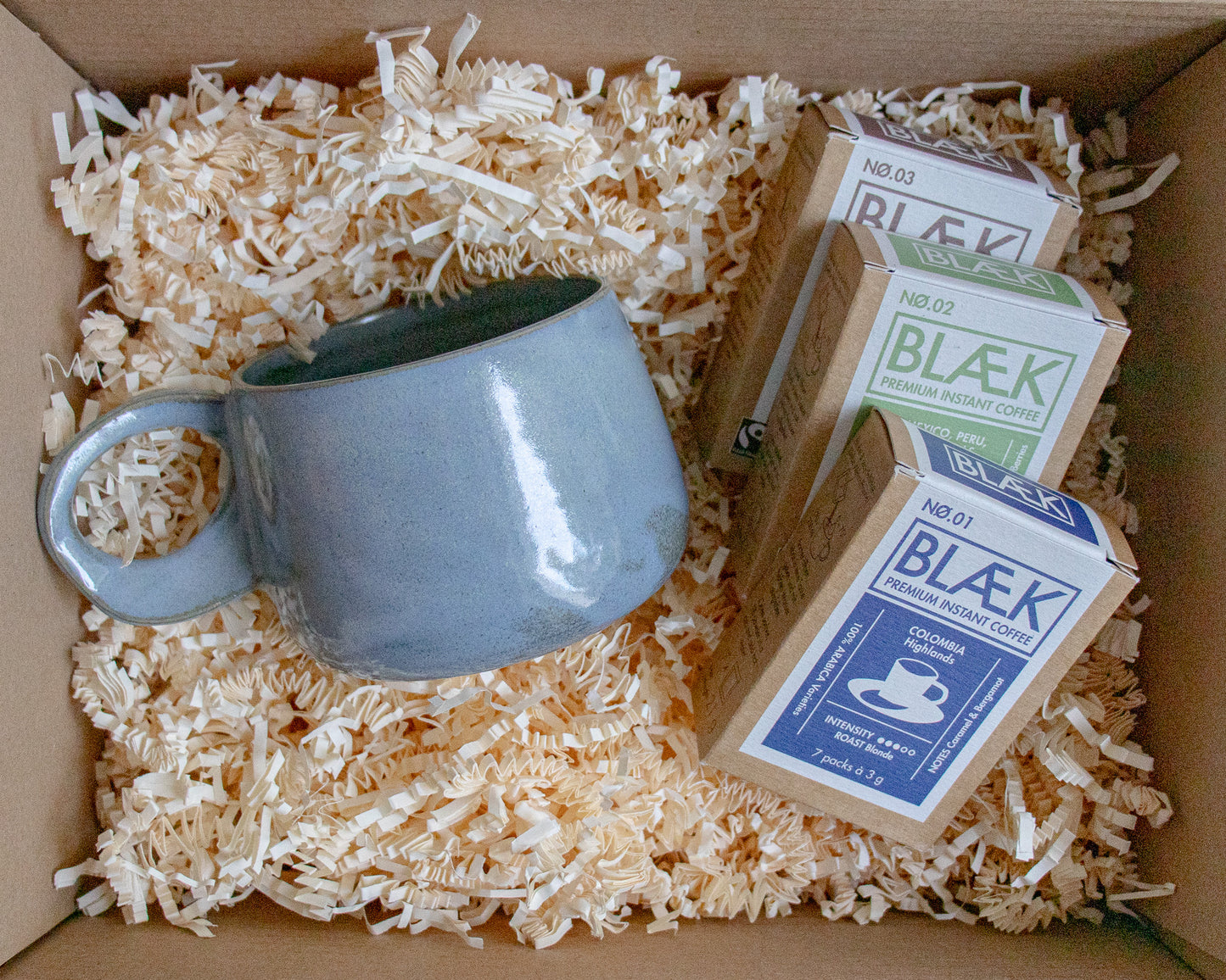 Slate Mug & BLÆK Instant Coffee Gift Set