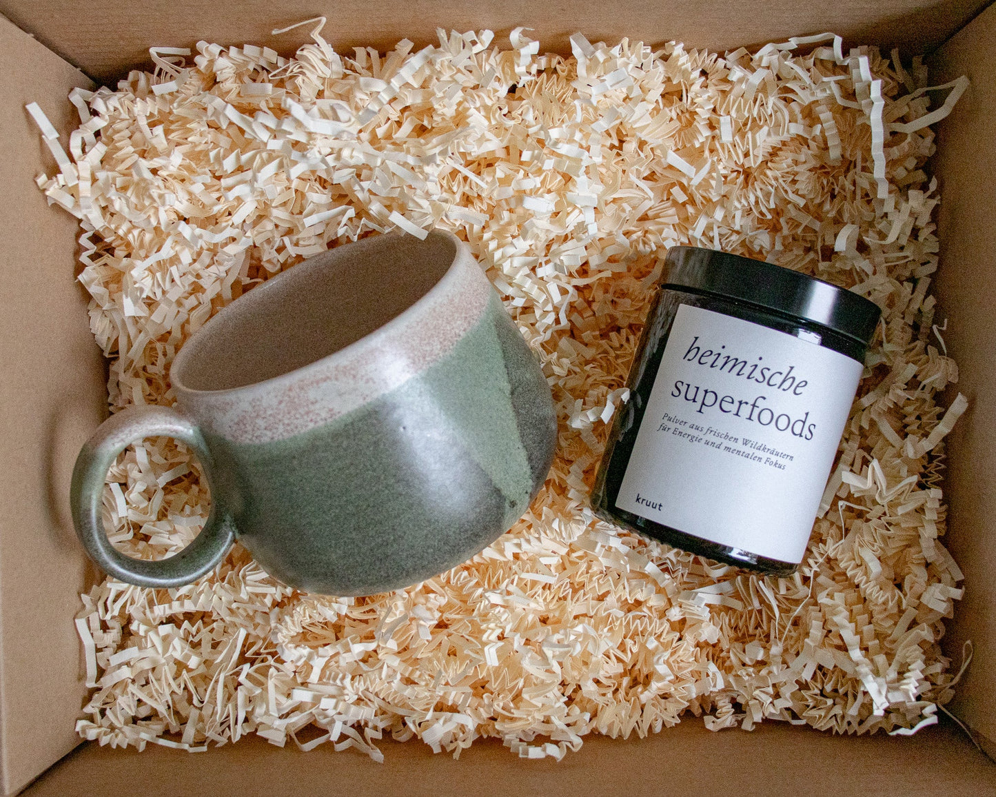 Brandenburg Mug &amp; Kruut Wild Plant Powder Geschenkset