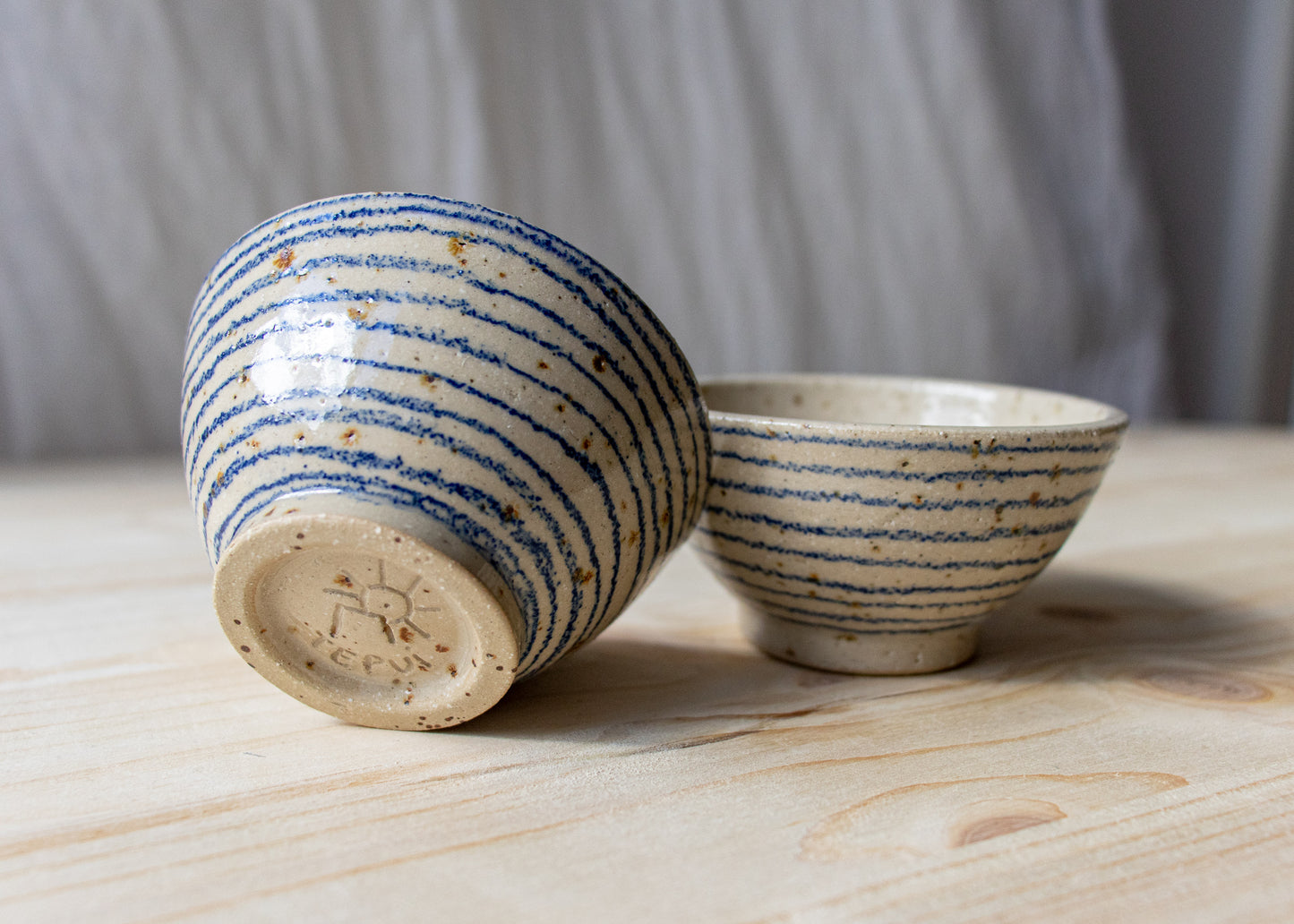 Breton Dipping Bowl (Exterior Stripes)