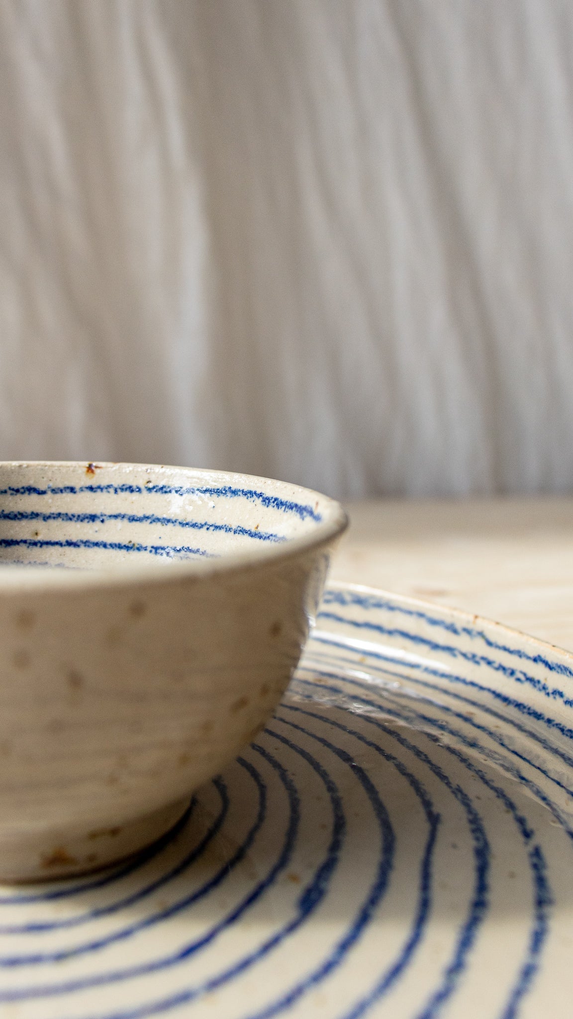 Breton Dipping Bowl (Interior Stripes)